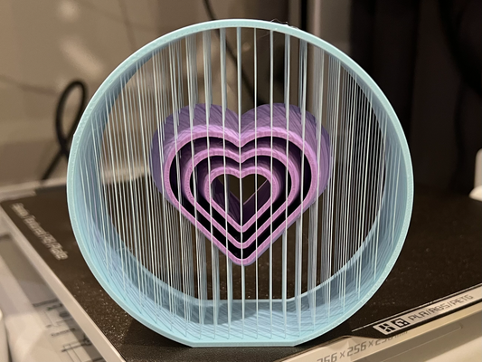 cuore sospeso arte by 3dmn modelli agitarsi printinplace spirale san valentino artedisanvalentino valentinesday2024 3d print model - Mito3D