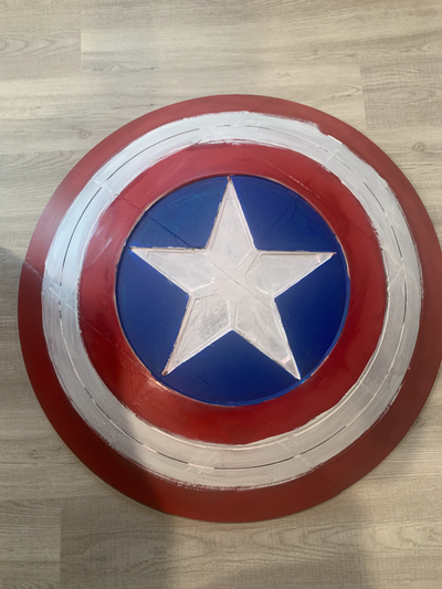 sam wilson's captain america shield remixed by cravediscovery props & cosplays marvel cosplay accessories 3d print model - Mito3D