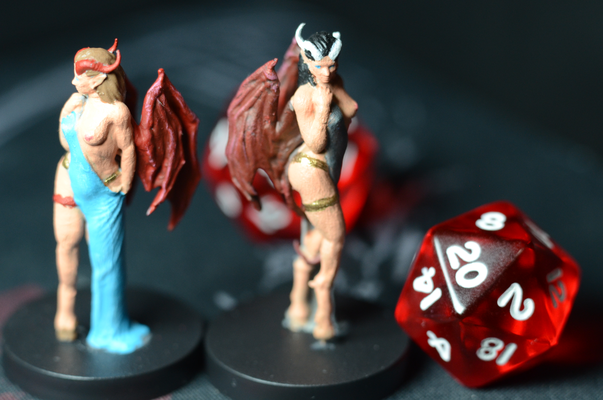 succubus dnd miniatur neu gemischt by dunkler flügel miniaturen kreaturen dndmini dndminiature ttrpg verlies drachen dungeons 3d print model - Mito3D