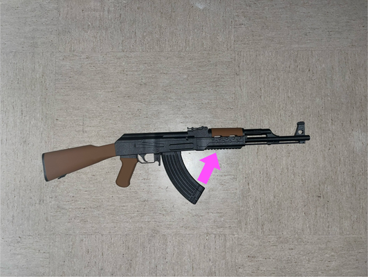 ak47 vordergriffe aktualisierung by omg requisiten cosplays replik waffe gewehr kriegsgebiet anruf of pflicht hand griff 3d print model - Mito3D