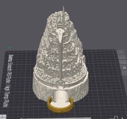 minas tirith branco cidade of gondor dados torre senhor argolas 1 anel ams ouro natureza remixado by greycanadianwizard brinquedos jogos borda 3dprintedgames lotr inspirado lotrfanart jogo fantasia rpg acessórios 3d print model - Mito3D