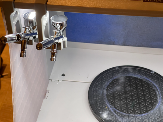 aerógrafo suporte moro casa spray cabine by gaio ferramentas 3d print model - Mito3D