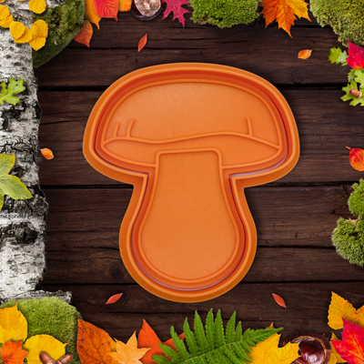 mushroom cookie cutter stamp autumn set by indibles hobby & diy boletus cookies cutters playdoh play-doh baking 3d print model - Mito3D