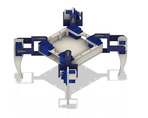 ragno robot by next3d passatempo fai robotica spiderbot progetto progetti 3d print model - Mito3D