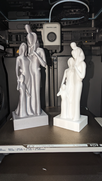 familia escultura by xander diseños arte esculturas figura retrato busto ornamento 3d print model - Mito3D