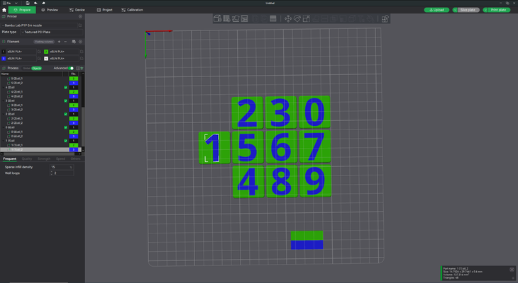 número losas agujero imán by valner educación matemáticas 3d print model - Mito3D