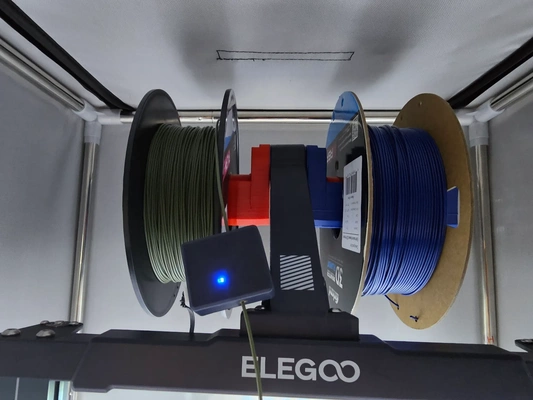 elegoo neptune 3 4 pro max ball bearing spool holder m6 bolt remix remixed by halfway engineered 3d printer parts filament neptune3pro neptune4 3d print model - Mito3D