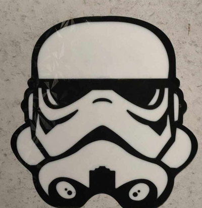 storm trooper by buddasticks art 2d star wars stormtrooper wall 2dart 2dwallart space easy print 3d print model - Mito3D