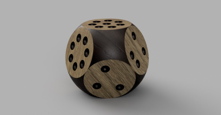 dice octahedron remixed by jhos fuentes toys & games game boardgame 3d print model - Mito3D