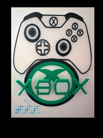 xbox kinder zimmer zeichen by unendlichkeit 3d druckt kunst logos spieler microsoft konsole einfach ams bambu p1p a1 3d print model - Mito3D