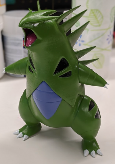 tiranitar pokémon remixado by cwfflutter tradução miniaturas criaturas 3d bebê dragão impressão 3d print model - Mito3D