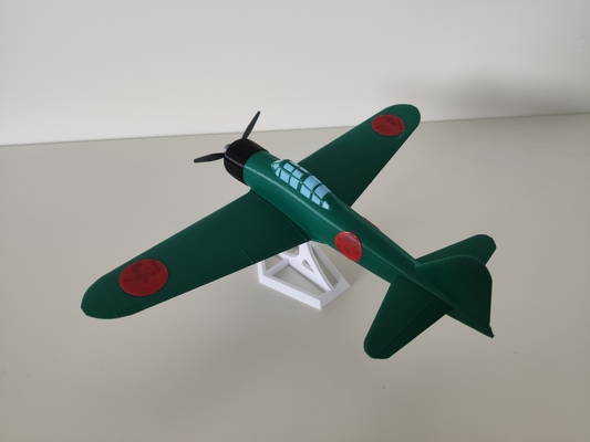 mitsubishi a6m cero 1 48 remezclado by jhos fuentes pasatiempo bricolaje diy vehiculos japón a6m2 japonés pájaro guerra avión aeronave guerra mundial 3d print model - Mito3D