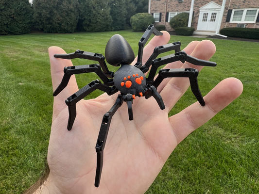 artikuliert spinne by glücklich 13 spielzeuge spiele kugelgelenk beweglich halloween schnappverschluss verbunden spielzeug dekoration 3d print model - Mito3D