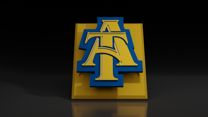 ncaa norden carolina aggies schwebend logo zeichen by abonnieren kunst logos hochschule fußball baseball basketball singen mehrfarbig 3d print model - Mito3D