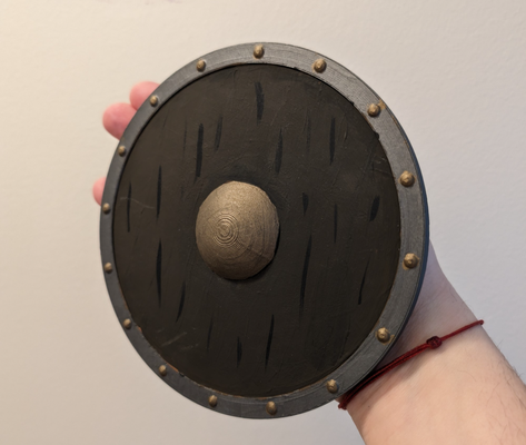scalable viking shield - cosplay armor by cryptik design props & cosplays buckler 3d print model - Mito3D