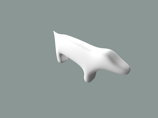 dog by jaxx 3d printer test models 3d print model - Mito3D