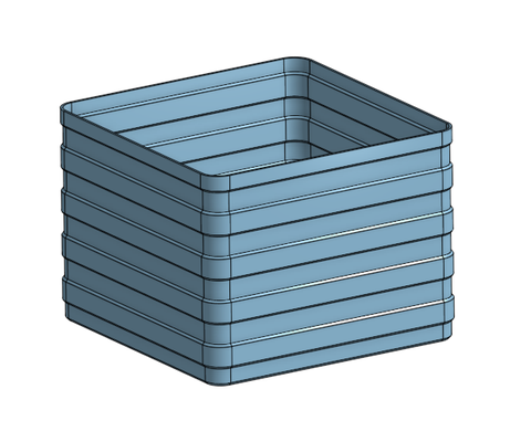 istifleme kutu 4 x 3 by mdiedrich mece araçlar organizatörler ince sepet düzenlemek organizasyon vazemode eco friendly pla petg 3d print model - Mito3D