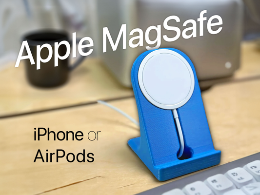 magsafe iphone airpod stand by pdx cnc tools gadgets tpu charger pla apple 3d print model - Mito3D