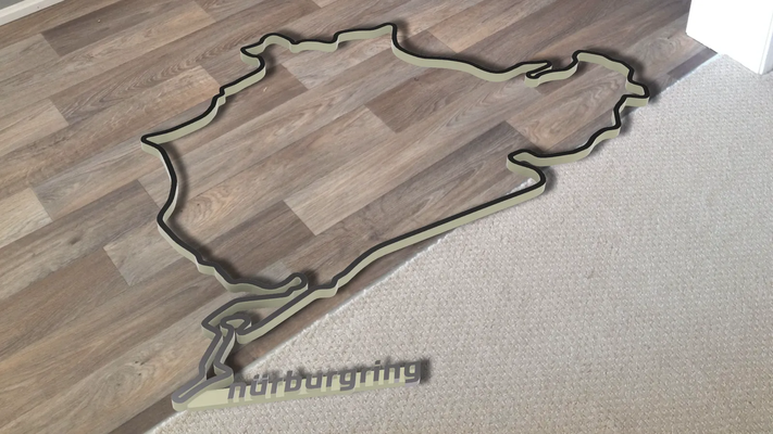 n rburgring devre harita işaret by petertran3 sanat işaretler logolar f1 motor sporları yarış arabalar 3d print model - Mito3D