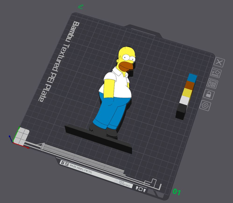 homer simpson tabela ficar pé by 5kyrunn3r arte esculturas simpsons marge bart lisa maggie morrer ams pronto logotipo placa springfield 3d print model - Mito3D