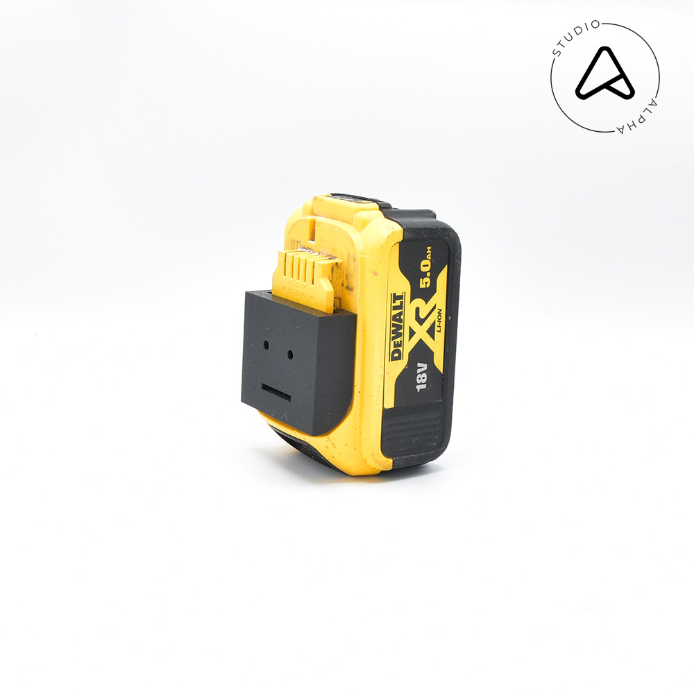 walt 18v accu montar batería soporte dewalt fácil by alphasim eu herramientas máquina 3D print model - Mito3D