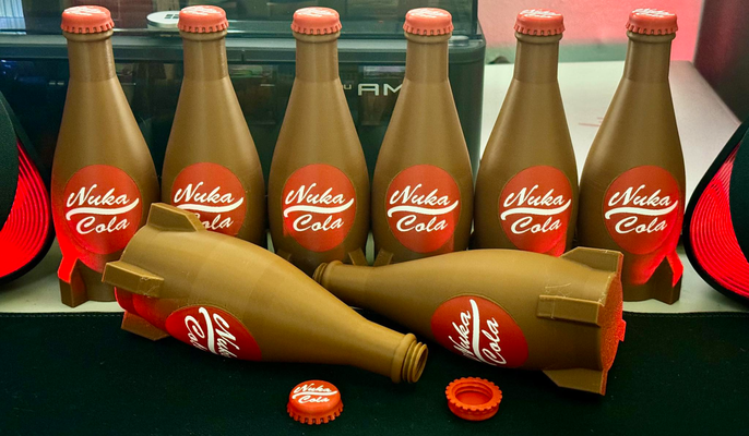 v2 araları açılmak nuka kola ams şişe şapka by faran3d sahne cosplays 3 4 76 vegas nuka kirazı nukacola takdirde turuncu kiraz kuantum 3d print model - Mito3D