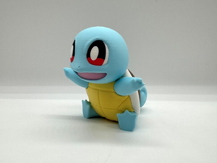 squirtle multicolor by entroisdimensions figurine miniatures creatures pokemon pikachu bulbasaur venusaur charmander charizardf charizard blastoise 3D print model - Mito3D