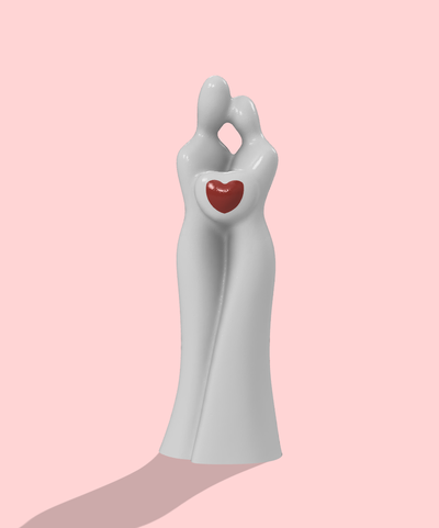 statue hochzeit valentinstag geschenk paar by enzo13466 kunst skulpturen dekor skulptur herz liebe 3d print model - Mito3D