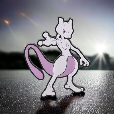 mewtwo caja ligera by sitsero arte señales logos maullar pokemon legendario evolución anime película dibujos animados serie niño ligero led lámpara logo 3d print model - Mito3D