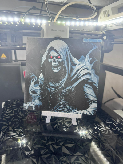 mort forge chapeaux by fatalchaos25 génératif 3d modèle lithophane squelette art accueil maison décor 3d print model - Mito3D