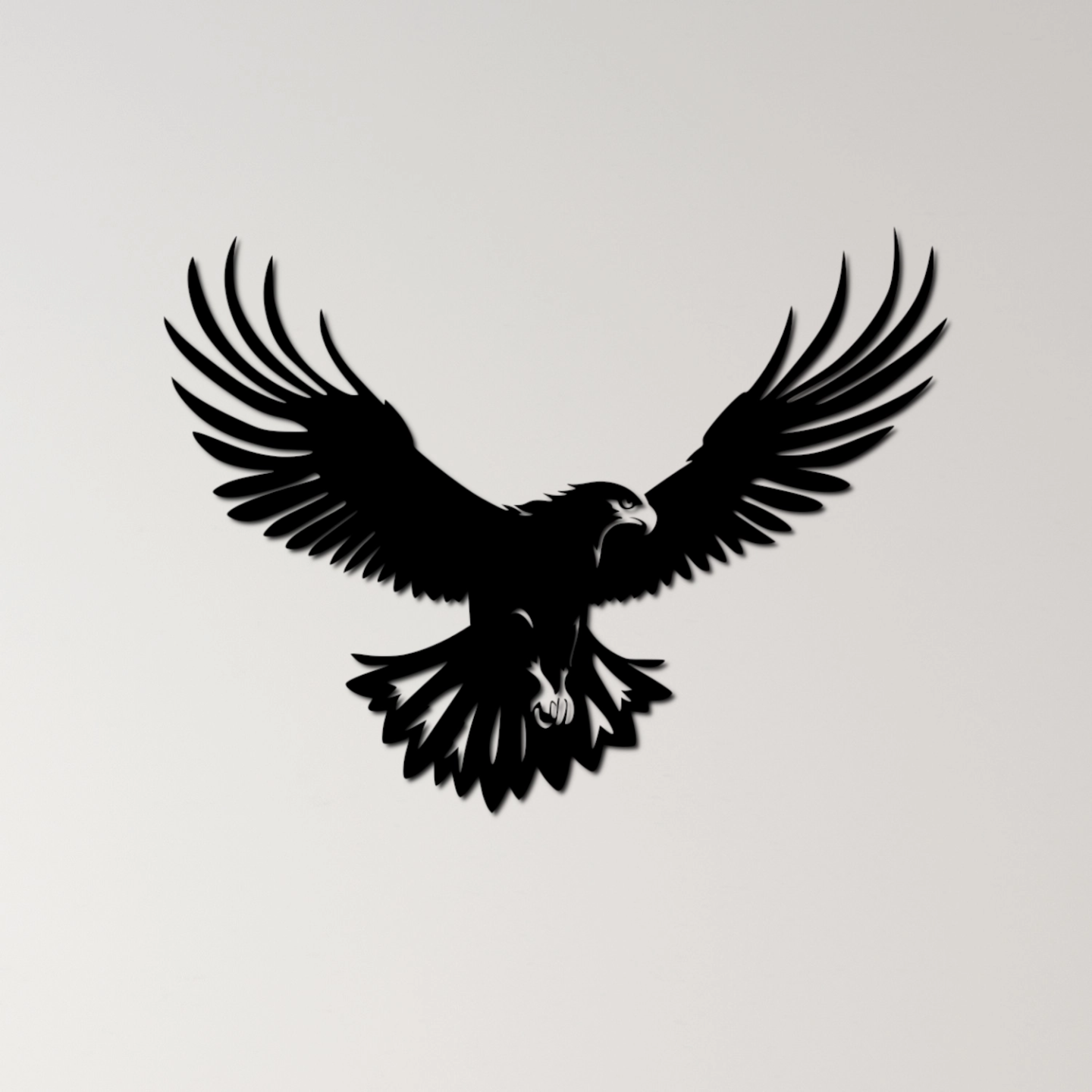 eagel pared arte by ri0m0 2d águila pájaro depredador majestuoso alas vuelo naturaleza fauna silvestre raptor libertad poderoso visión cielo altísimo pluma cazar simbólico noble montaña dominante 3D print model - Mito3D