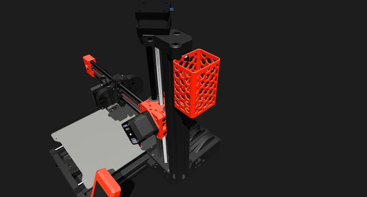 prusa mini herramienta soporte hexágono remezclar by máximo remezclado maxtee 3d impresora accesorios caja herramientas portaherramientas almacenamiento eje z prusamini minizaxis 3d print model - Mito3D