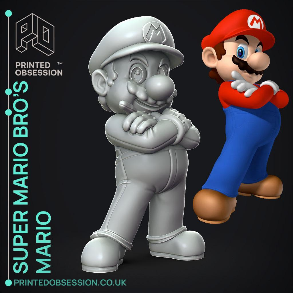 mario compartilhado by dak0103 arte esculturas super escultura decoração exibição projeto 3D print model - Mito3D