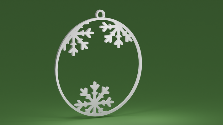 3 copos nieve chuchería navidad árbol ornamento by maxtee casa festividades copo decoración navideña decoraciones navidad adornos navideños decoraciones árboles decoracion christmastreeornament adorno xmastreedecoration 3d print model - Mito3D