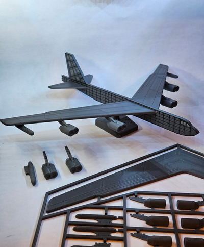 b52 plane kit card by planes01 hobby & diy vehicles kitcard airplane b-52 3d print model - Mito3D