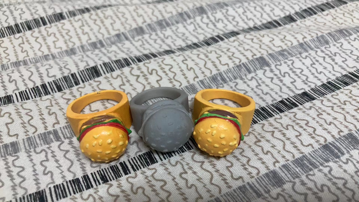 hamburger squillare by moda anelli 3d print model - Mito3D