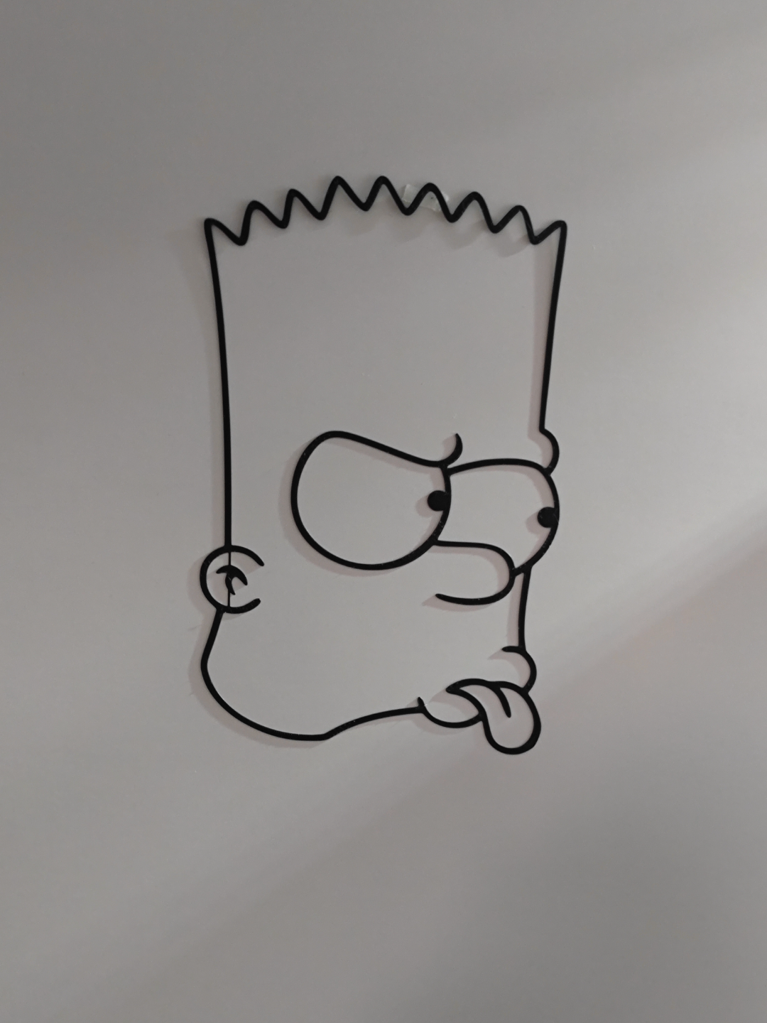 bart cheeky by onkelsam art 2d ar t 2024 wall 3d simpsons simpson thesimpsons 3D print model - Mito3D