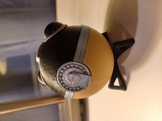 einfach versammlung hisuian pokeball schwer ball mehrfarbig anpassung 3 farben neu gemischt by glücklich boi kunst skulpturen pokémon legenden 3d print model - Mito3D