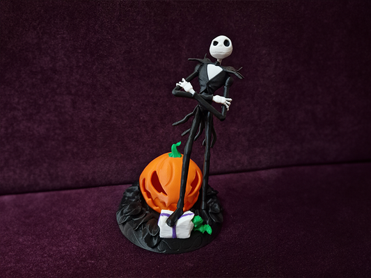 macaco skellington ams pronto multicolorido 3d modelo ultra qualidade by 3dgioiaprinter arte esculturas impressão tim burton escultura animação ventilador digital criativo projeto faça pop cultura bruxas fantasia horror passatempo gótico esqueleto peculiar 3d print model - Mito3D