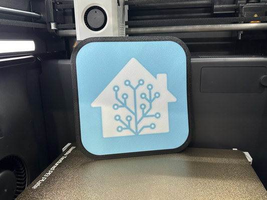 home assistant detailed logo lightbox by a1 graphix art 2d decor 3d print model - Mito3D