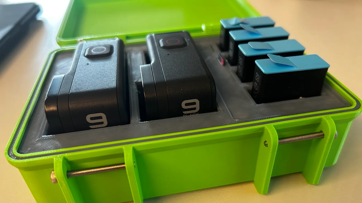 escabroso caja 2 gopro 9 remezclado by niko caignie herramientas organizadores resistente caso funda cámara 3d print model - Mito3D