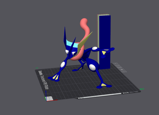 greninja eingefärbt ams neu gemischt by timmitomba kunst skulpturen pokémon skulptur zahl 3d print model - Mito3D