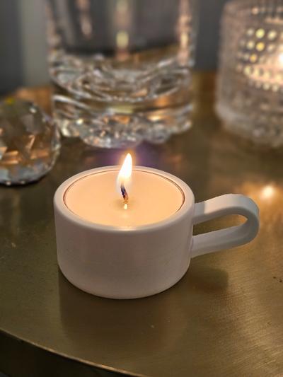 rahat çay fincan tealight mum kulp destek by galipler ev halkı dekor ışık minyatür akşam soğuk sevgililer hediye küçük hızlı baskı kahve dekorasyon ledcandle 3d print model - Mito3D