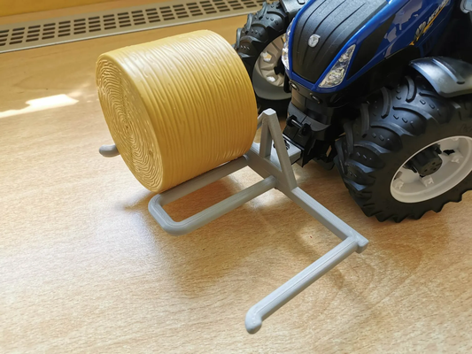 bruder tractor bale fork by rangebear toys & games accessories fun gift functional bruderaddon farm toy accessory brudertoys 3d print model - Mito3D