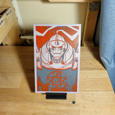 alphonse elric full metal alchimiste forge chapeaux by gros simi génératif 3d modèle lithophane art teinte forger achemist alchimiste fullmetal anime bandes dessinées manga animé 2d 2024 3d print model - Mito3D