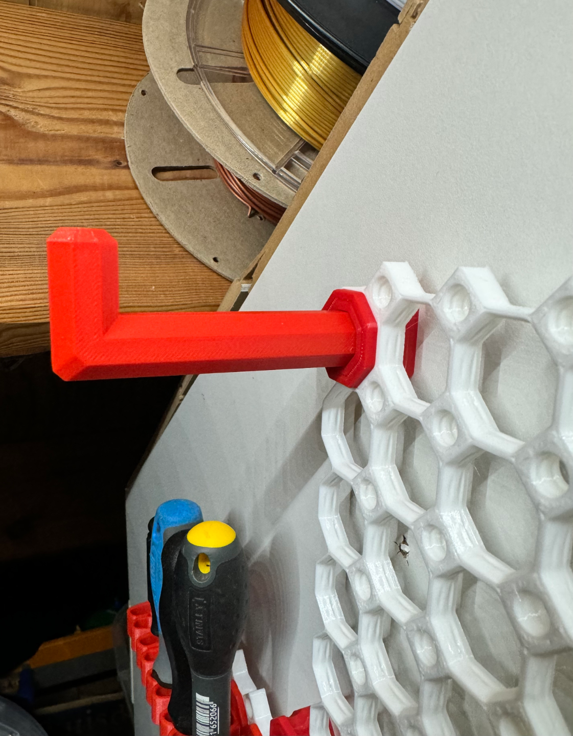 75 x 17 5 mm push-fit hook - multiboard remixed by piper cubbs tools organizers tape roll 70mm 3D print model - Mito3D