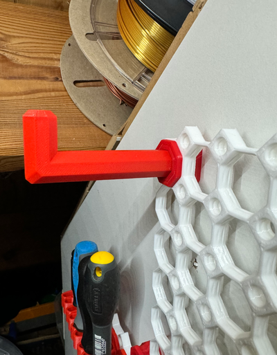 75 x 17 5 mm push-fit hook - multiboard remixed by piper cubbs tools organizers tape roll 70mm 3d print model - Mito3D