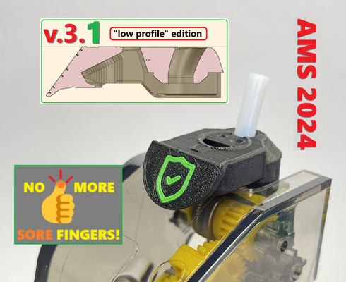 v 3 1 ams alimentazione imbuto protettore filamento guida remixato by eds 3d negozio stampante accessori alimentatore copertina guaina pulsante ptfe bambolotto x1c x1carbon p1p p1s bambu bambulabx1 bambulabp1p bambulabx1ams bambulabx1carbon bambulabx1carbonams bambulabams bambulabp1s risparmiatore accessorio aiutante indossare funel abbottonatura carbon bambulabx1c bambulabp1pams 3d print model - Mito3D