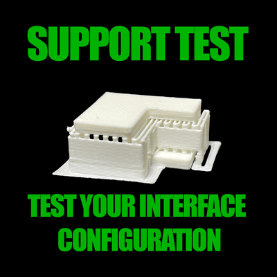 support or interface test by ocean 3d maker printer models petg pla bambu x1c x1 a1 mini p1s p1p 3d print model - Mito3D