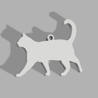 gato chaveiro by moda modelos 3d print model - Mito3D